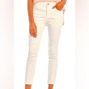 Gibson & Latimer Classic Style, Ankle Length, Winter White, Size Slim Fit 12